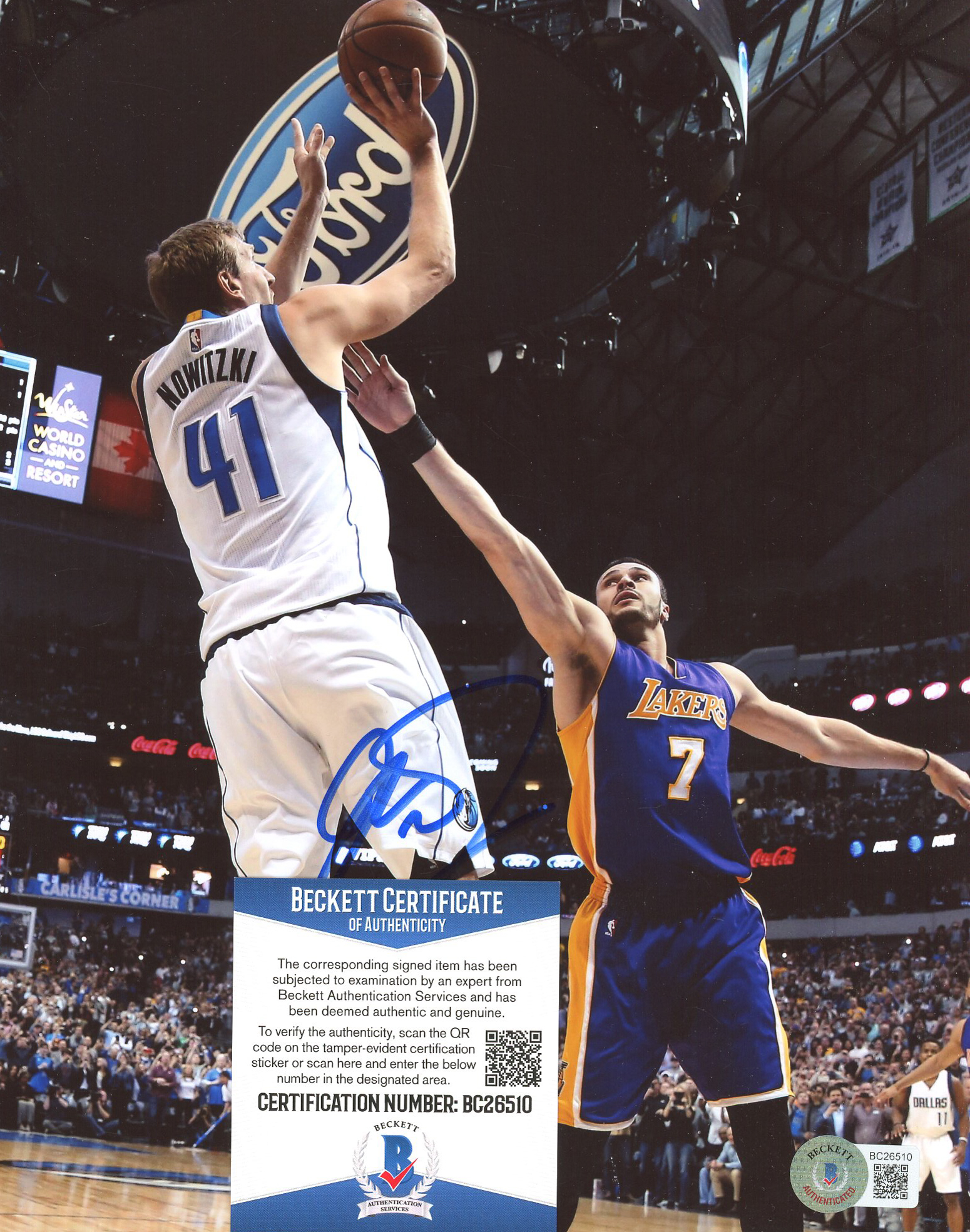 Dirk Nowitzki Signed Mavericks 8x10 Photo (Beckett COA) at PristineAuction.com Dirk Nowitzki Signed Mavericks 8x10 Photo (Beckett COA) at PristineAuction.com