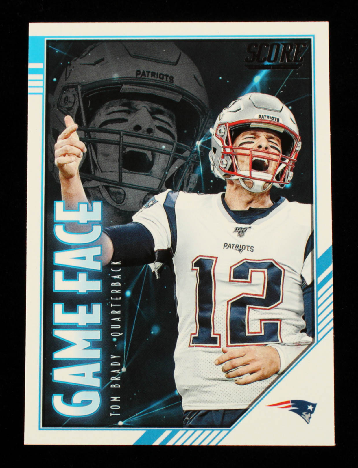 Tom Brady 2020 Score Game Face #2 at PristineAuction.com Tom Brady 2020 Score Game Face #2 at PristineAuction.com