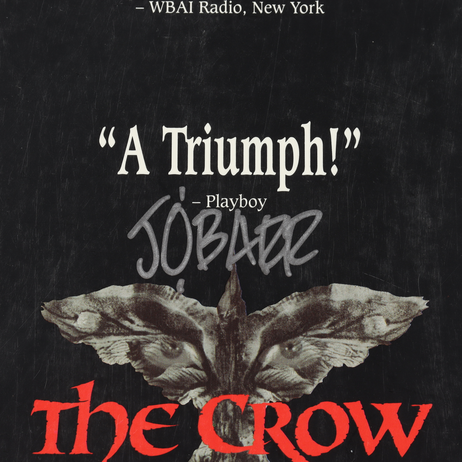 James O'Barr Signed "The Crow" Laserdisc (JSA COA) at PristineAuction.com James O'Barr Signed "The Crow" Laserdisc (JSA COA) at PristineAuction.com