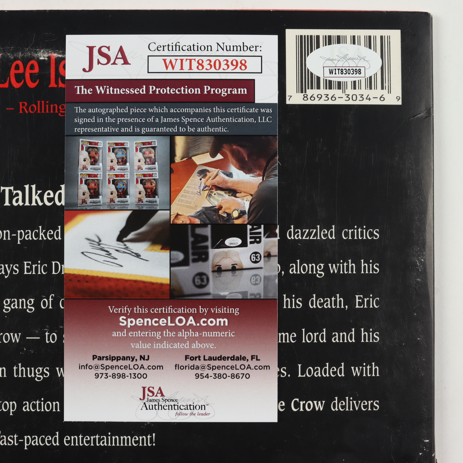 James O'Barr Signed "The Crow" Laserdisc (JSA COA) at PristineAuction.com James O'Barr Signed "The Crow" Laserdisc (JSA COA) at PristineAuction.com