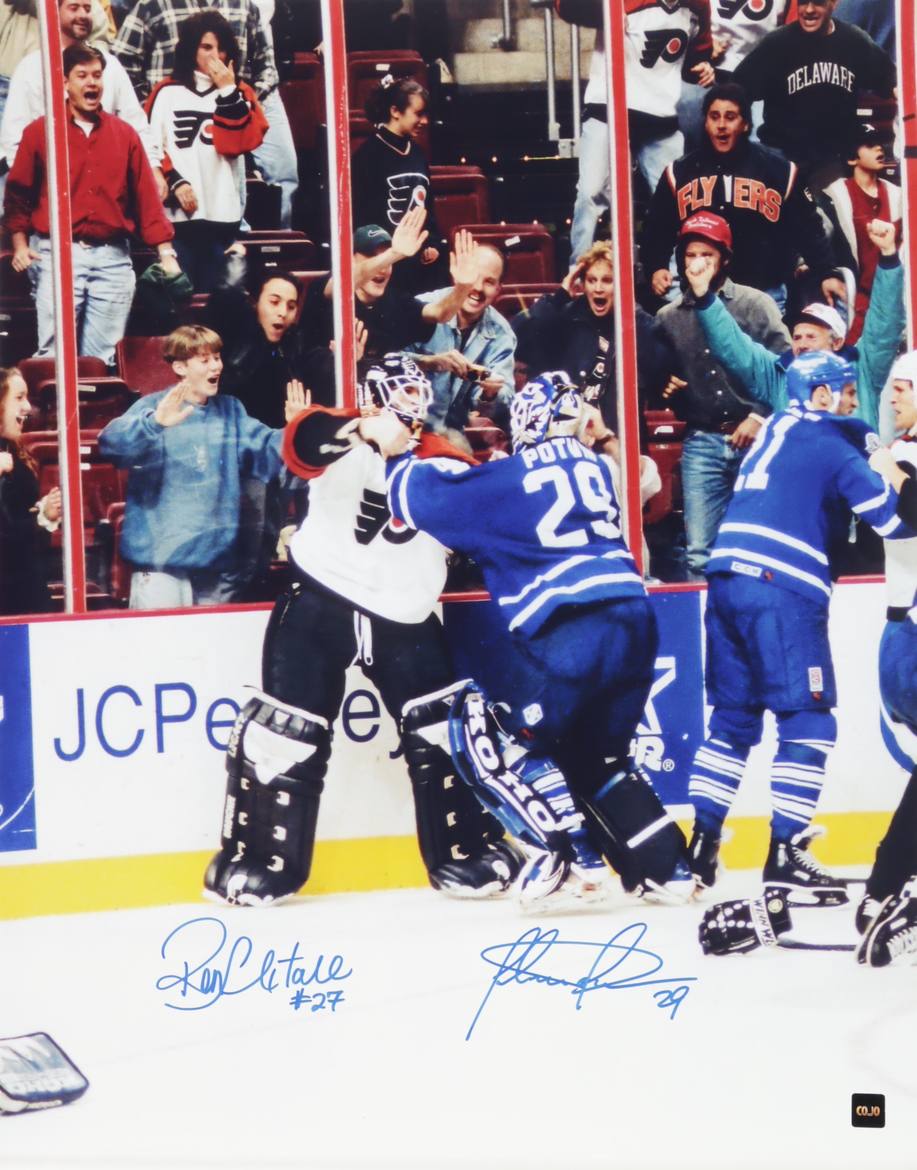 Felix Potvin & Ron Hextall Signed 16x20 Photo (COJO COA) at PristineAuction.com Felix Potvin & Ron Hextall Signed 16x20 Photo (COJO COA) at PristineAuction.com