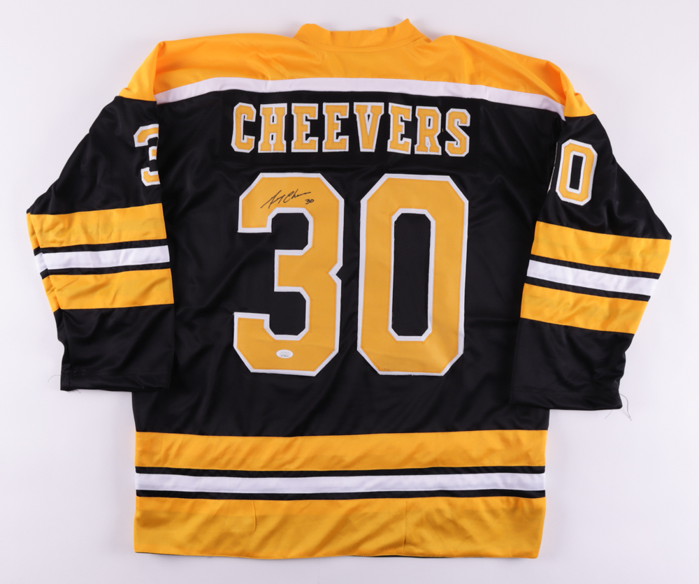 Gerry Cheevers Signed Jersey (JSA COA) at PristineAuction.com Gerry Cheevers Signed Jersey (JSA COA) at PristineAuction.com