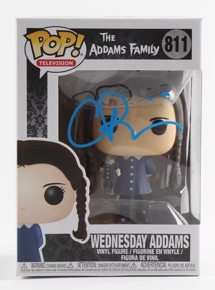 Christina Ricci Signed "The Addams Family" #811 Wednesday Addams Funko Pop! Vinyl Figure (AutographCOA COA) at PristineAuction.com Christina Ricci Signed "The Addams Family" #811 Wednesday Addams Funko Pop! Vinyl Figure (AutographCOA COA) at PristineAuction.com