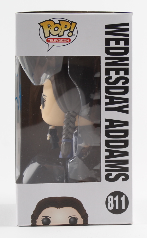 Christina Ricci Signed "The Addams Family" #811 Wednesday Addams Funko Pop! Vinyl Figure (AutographCOA COA) at PristineAuction.com Christina Ricci Signed "The Addams Family" #811 Wednesday Addams Funko Pop! Vinyl Figure (AutographCOA COA) at PristineAuction.com