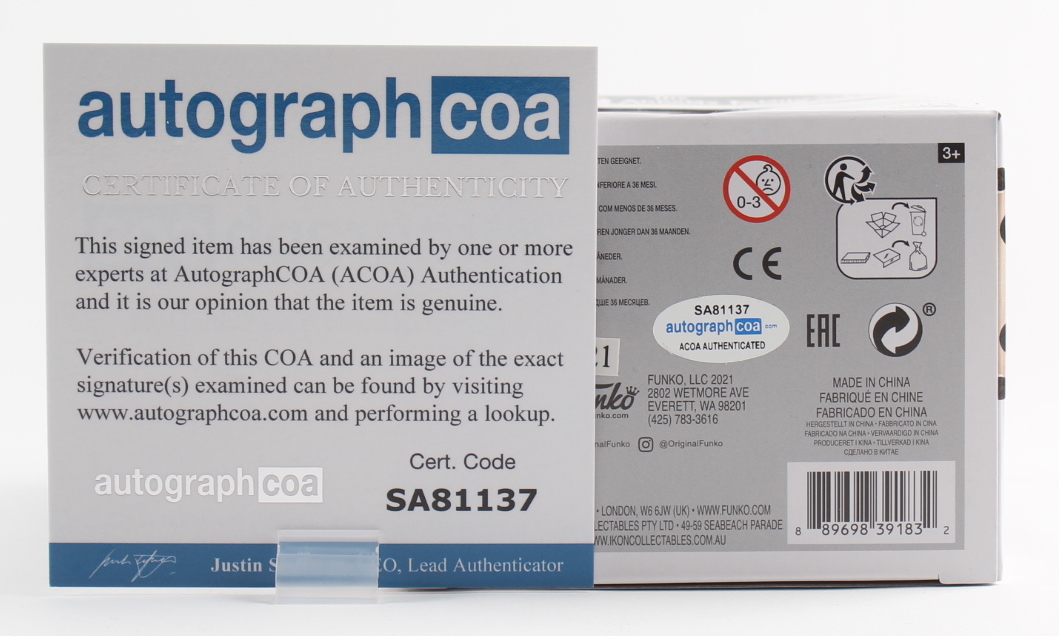 Christina Ricci Signed "The Addams Family" #811 Wednesday Addams Funko Pop! Vinyl Figure (AutographCOA COA) at PristineAuction.com Christina Ricci Signed "The Addams Family" #811 Wednesday Addams Funko Pop! Vinyl Figure (AutographCOA COA) at PristineAuction.com