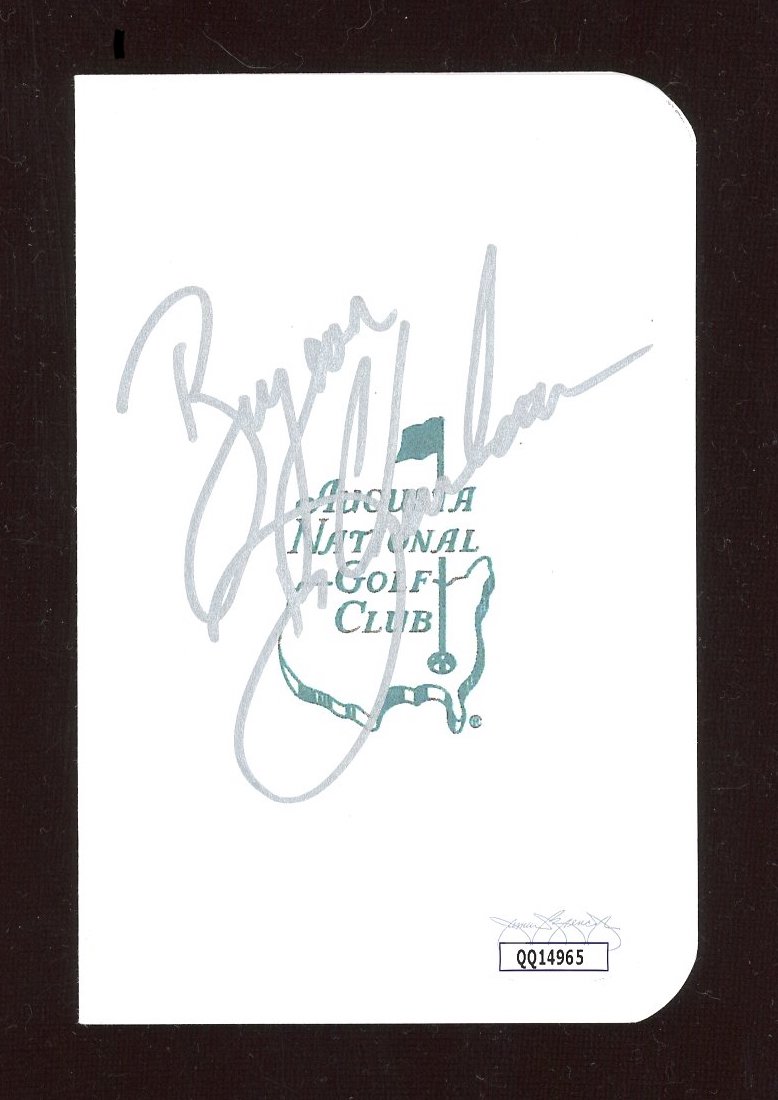 Bryson Dechambeau Signed Aurora National Golf Club Scorecard (JSA Hologram) at PristineAuction.com Bryson Dechambeau Signed Aurora National Golf Club Scorecard (JSA Hologram) at PristineAuction.com