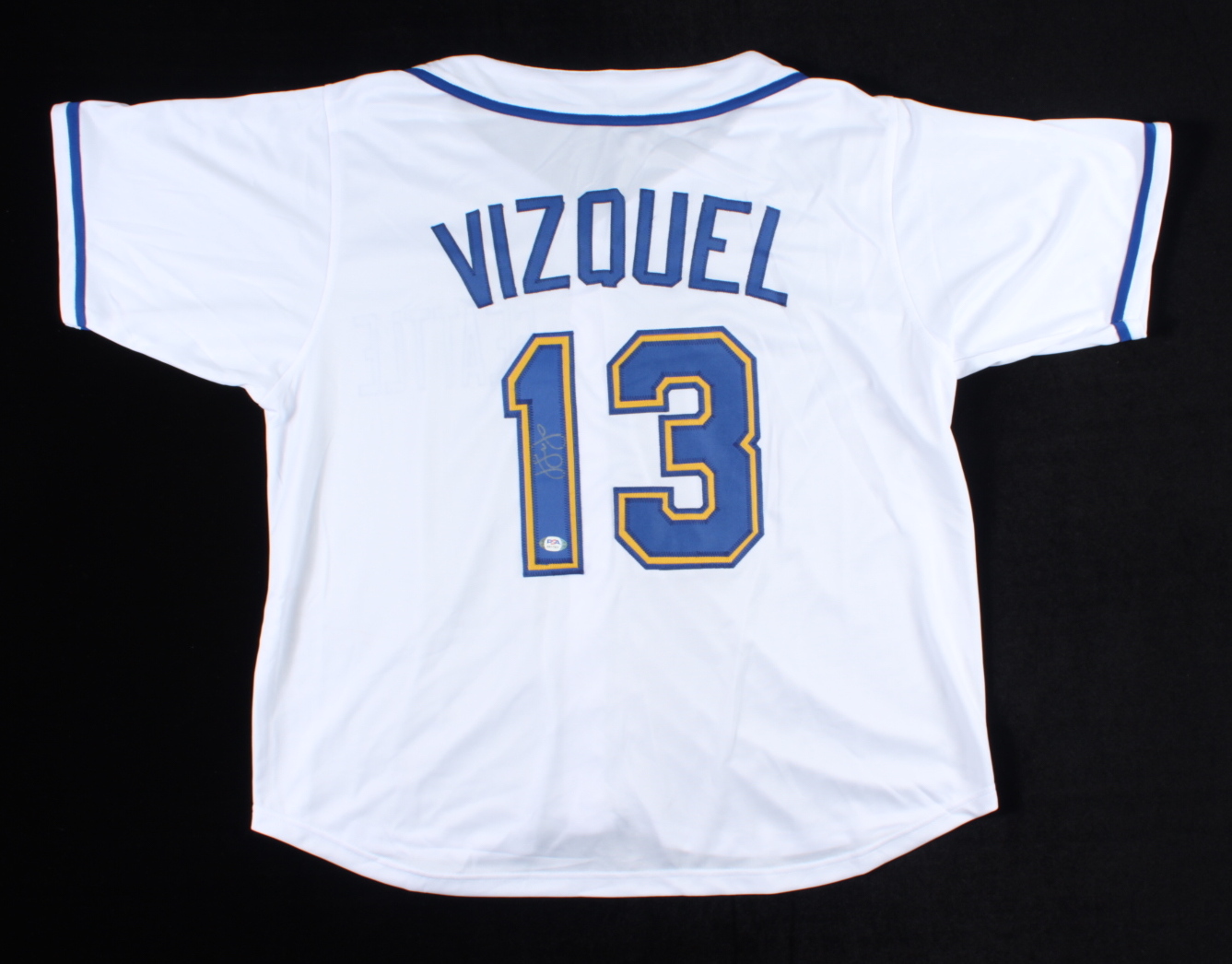 Omar Vizquel Signed Jersey (PSA Hologram) at PristineAuction.com Omar Vizquel Signed Jersey (PSA Hologram) at PristineAuction.com