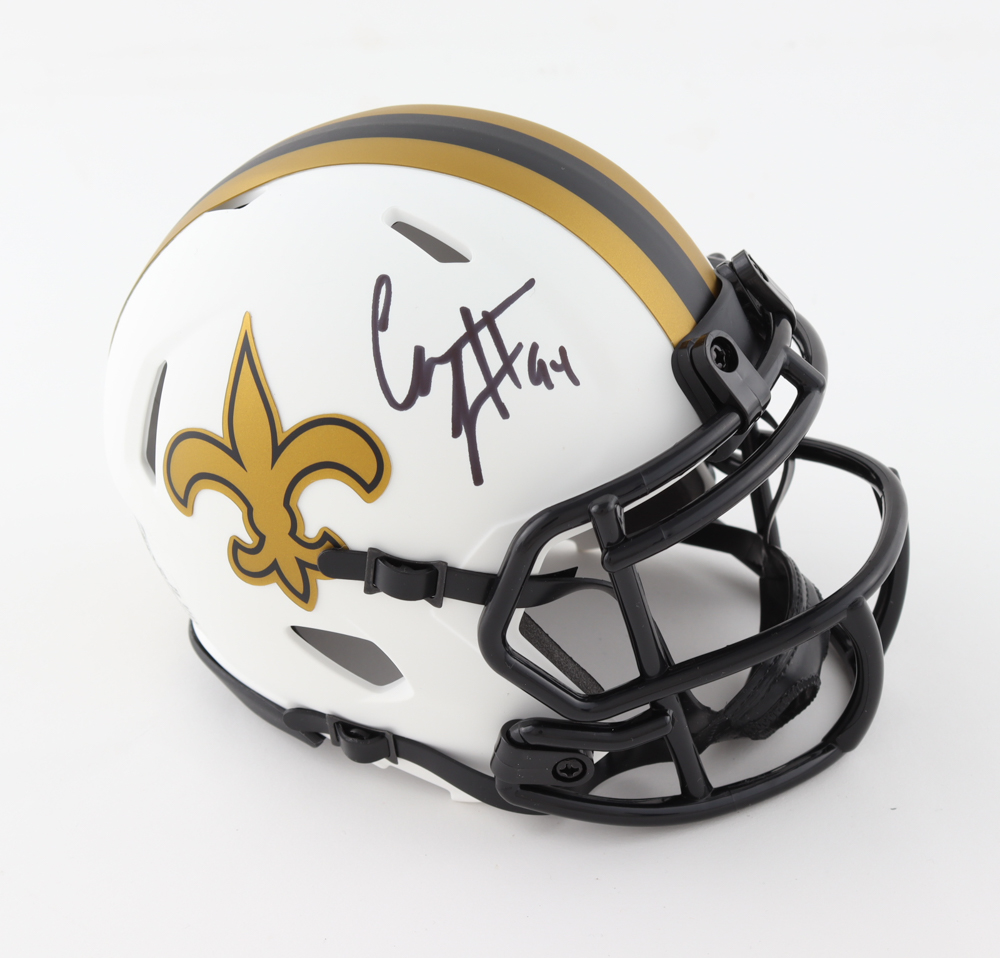 Cameron Jordan Signed Saints Lunar Eclipse Speed Mini Helmet (Beckett Hologram) at PristineAuction.com Cameron Jordan Signed Saints Lunar Eclipse Speed Mini Helmet (Beckett Hologram) at PristineAuction.com
