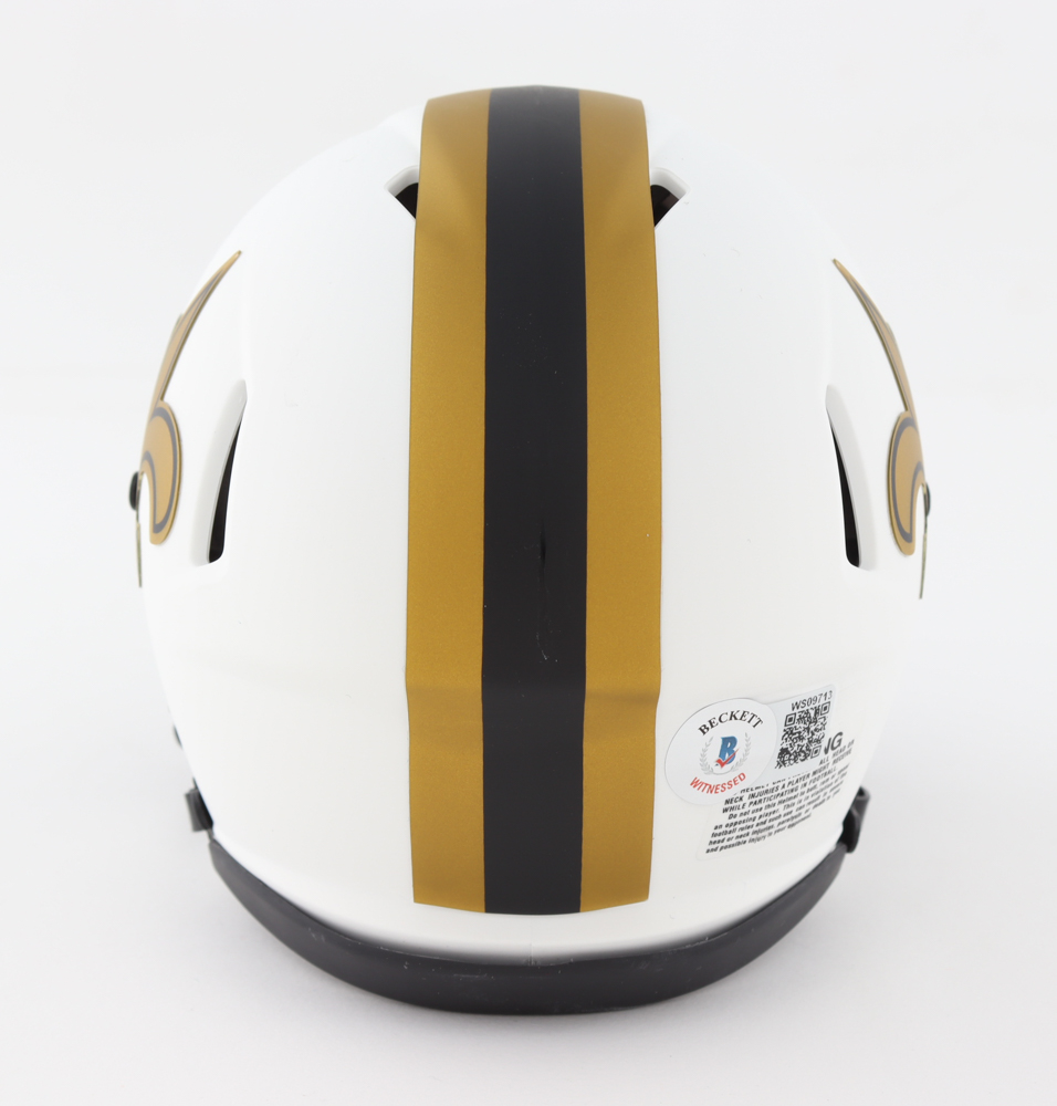 Cameron Jordan Signed Saints Lunar Eclipse Speed Mini Helmet (Beckett Hologram) at PristineAuction.com Cameron Jordan Signed Saints Lunar Eclipse Speed Mini Helmet (Beckett Hologram) at PristineAuction.com