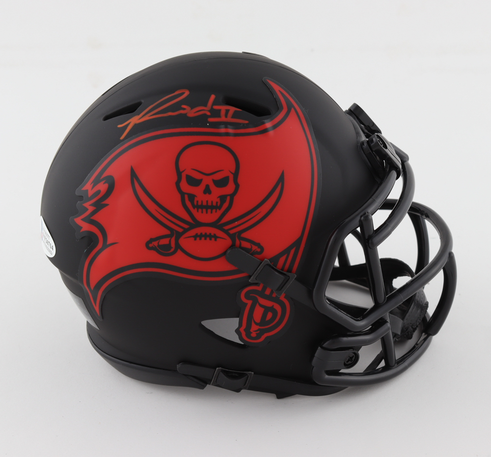 Ronald Jones II Signed Buccaneers Eclipse Alternate Speed Mini Helmet (Beckett) at PristineAuction.com Ronald Jones II Signed Buccaneers Eclipse Alternate Speed Mini Helmet (Beckett) at PristineAuction.com