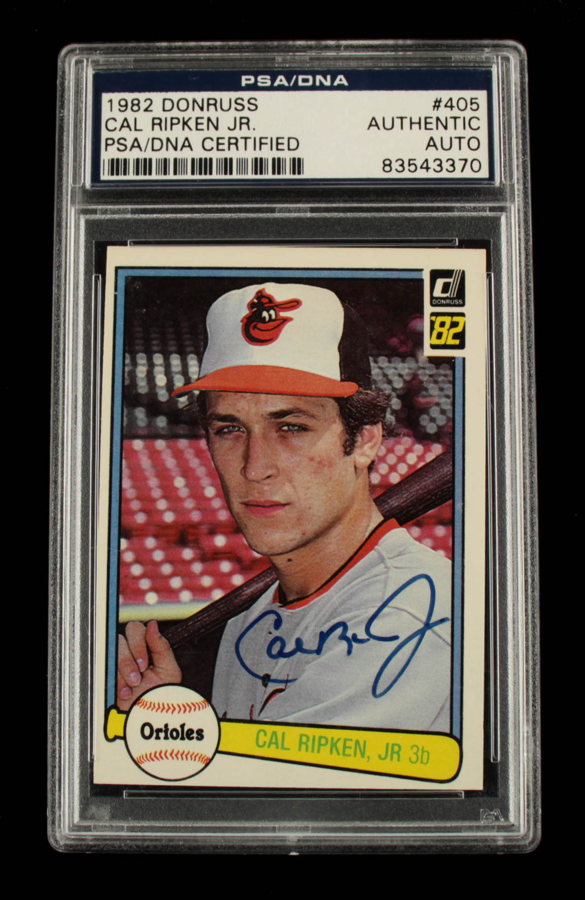 Cal Ripken Jr. Signed 1982 Donruss #405 RC (PSA Encapsulated ...