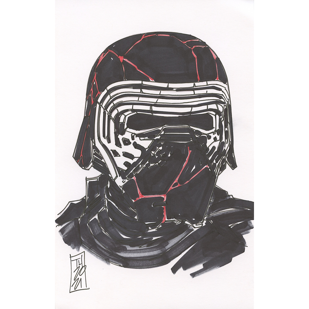 SWCJ Kylo Ren& Reyバッジ アートポスター 本物新品保証】 New Reveal Final Art Badge 2025 Japan