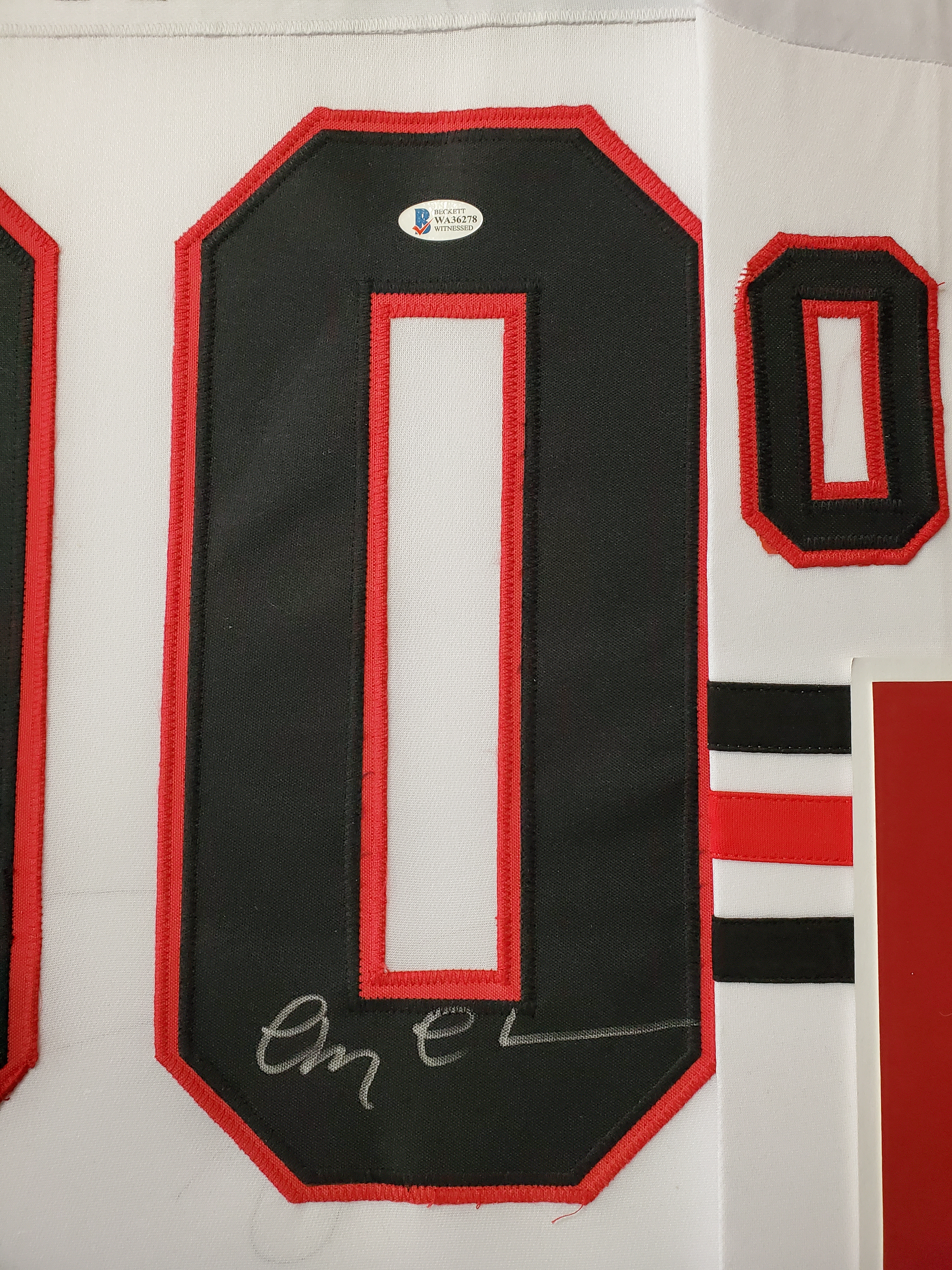 Chevy Chase Signed 34x42 Custom Framed Jersey Display (Beckett Hologram) at PristineAuction.com Chevy Chase Signed 34x42 Custom Framed Jersey Display (Beckett Hologram) at PristineAuction.com