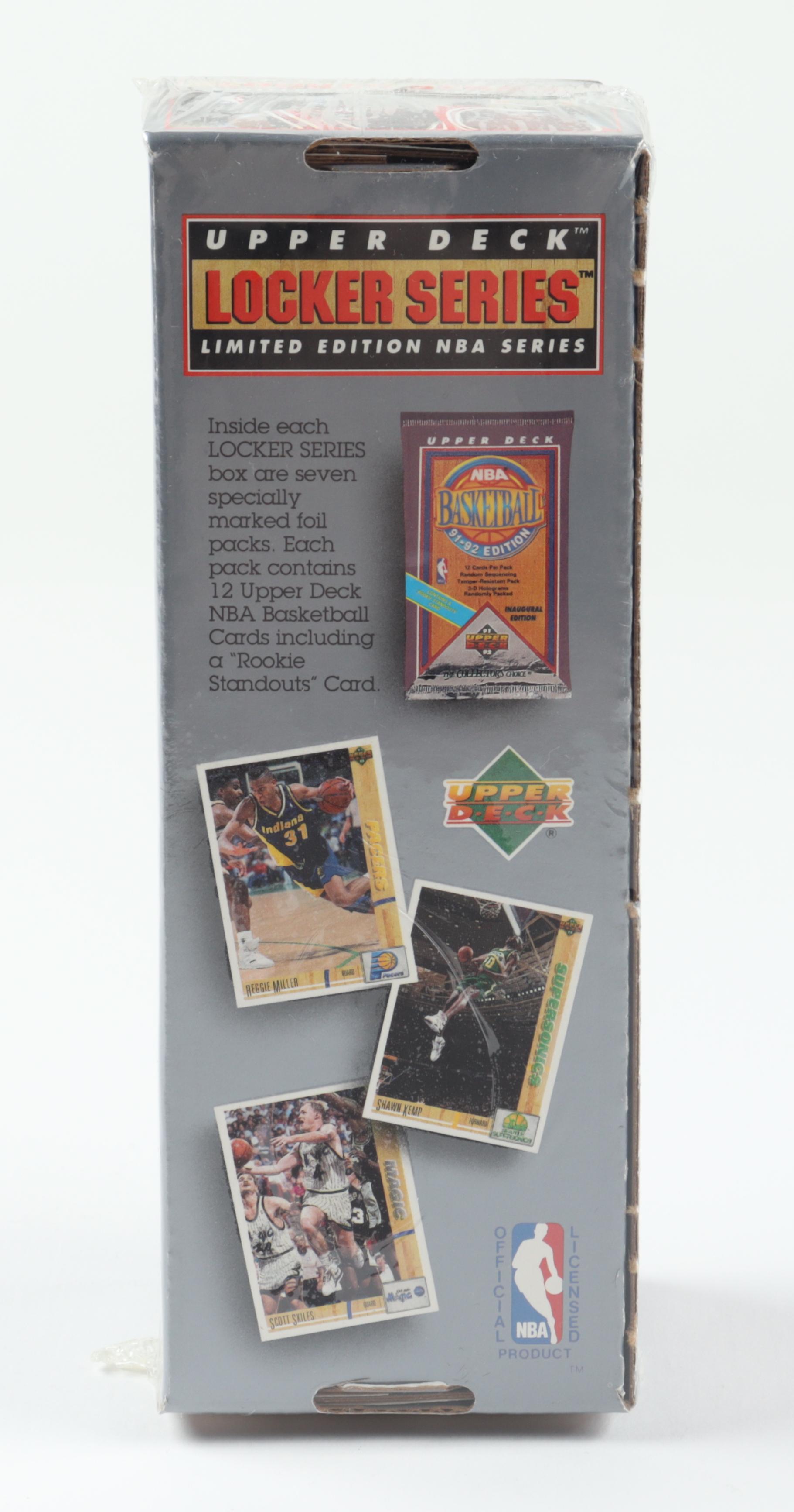 1991 Upper Deck NBA Michael Jordan Locker Series 3 Box with (7) Packs at PristineAuction.com 1991 Upper Deck NBA Michael Jordan Locker Series 3 Box with (7) Packs at PristineAuction.com