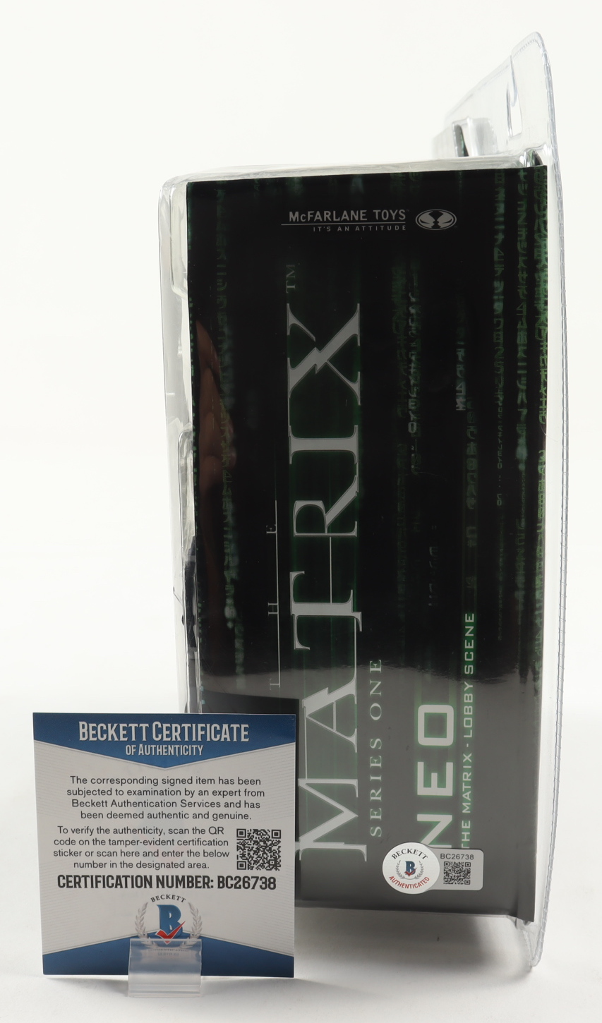 Keanu Reeves Signed "The Matrix" Action Figure (Beckett COA) at PristineAuction.com Keanu Reeves Signed "The Matrix" Action Figure (Beckett COA) at PristineAuction.com