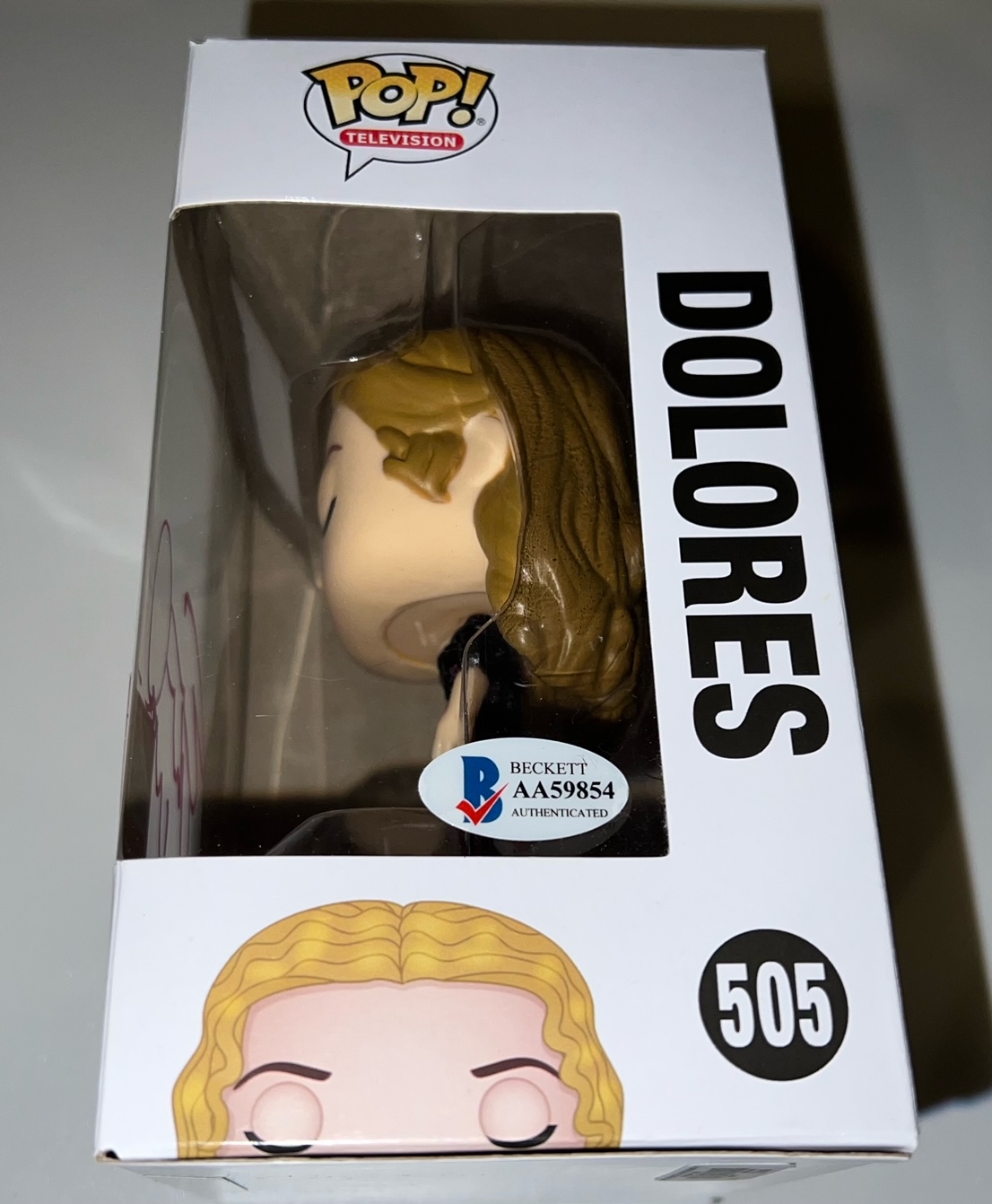 Evan Rachel Wood Signed "Westworld" #505 Dolores Funko Pop! Vinyl Figure (Beckett Hologram) at PristineAuction.com Evan Rachel Wood Signed "Westworld" #505 Dolores Funko Pop! Vinyl Figure (Beckett Hologram) at PristineAuction.com