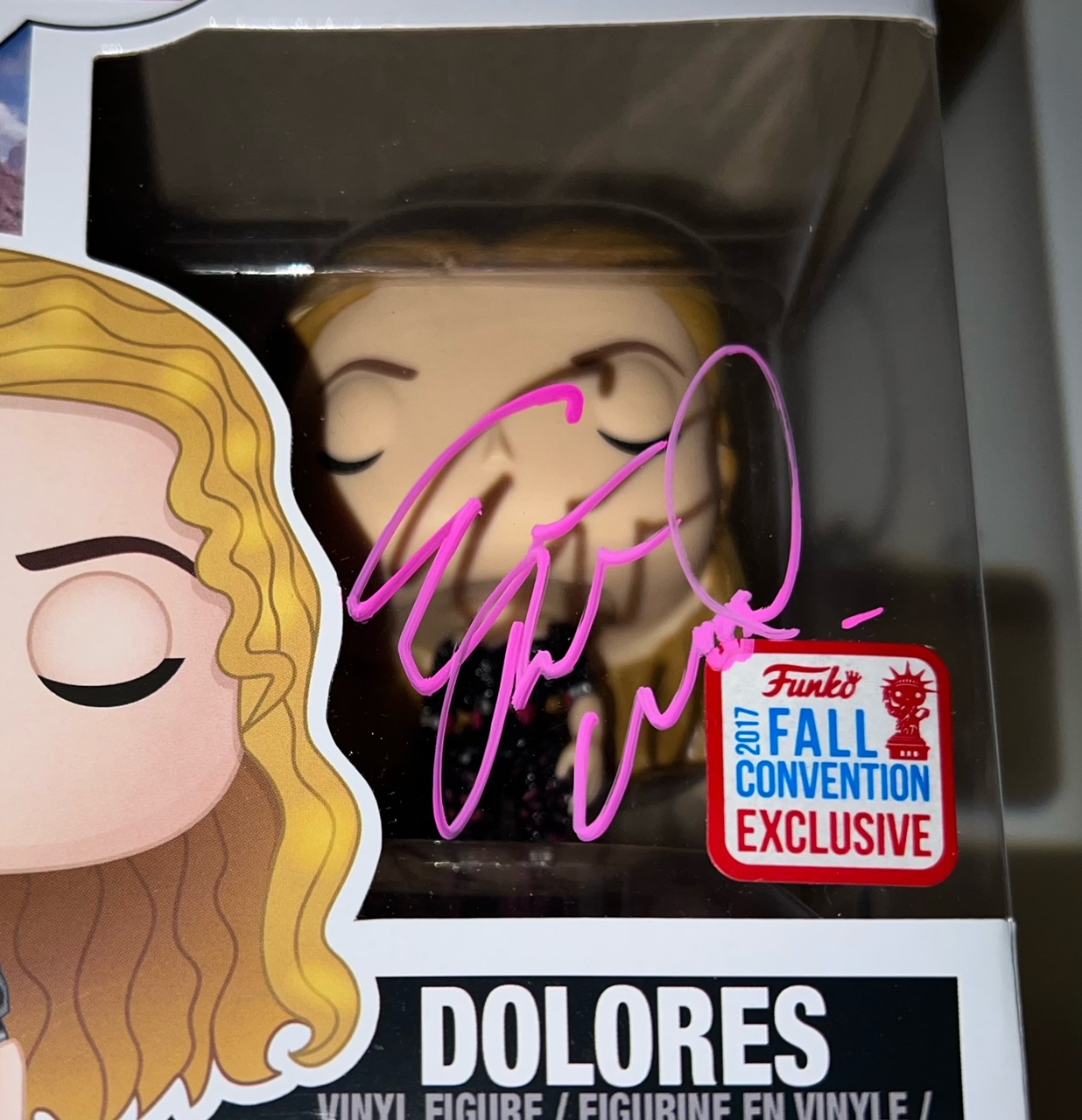 Evan Rachel Wood Signed "Westworld" #505 Dolores Funko Pop! Vinyl Figure (Beckett Hologram) at PristineAuction.com Evan Rachel Wood Signed "Westworld" #505 Dolores Funko Pop! Vinyl Figure (Beckett Hologram) at PristineAuction.com