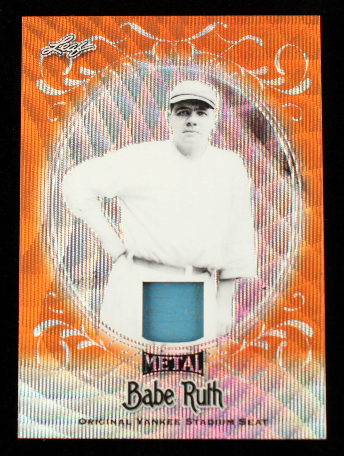 Babe Ruth 2019 Leaf Metal Babe Ruth Collection Yankee Stadium Seats Wave Orange #YS26 #1/2 at PristineAuction.com Babe Ruth 2019 Leaf Metal Babe Ruth Collection Yankee Stadium Seats Wave Orange #YS26 #1/2 at PristineAuction.com