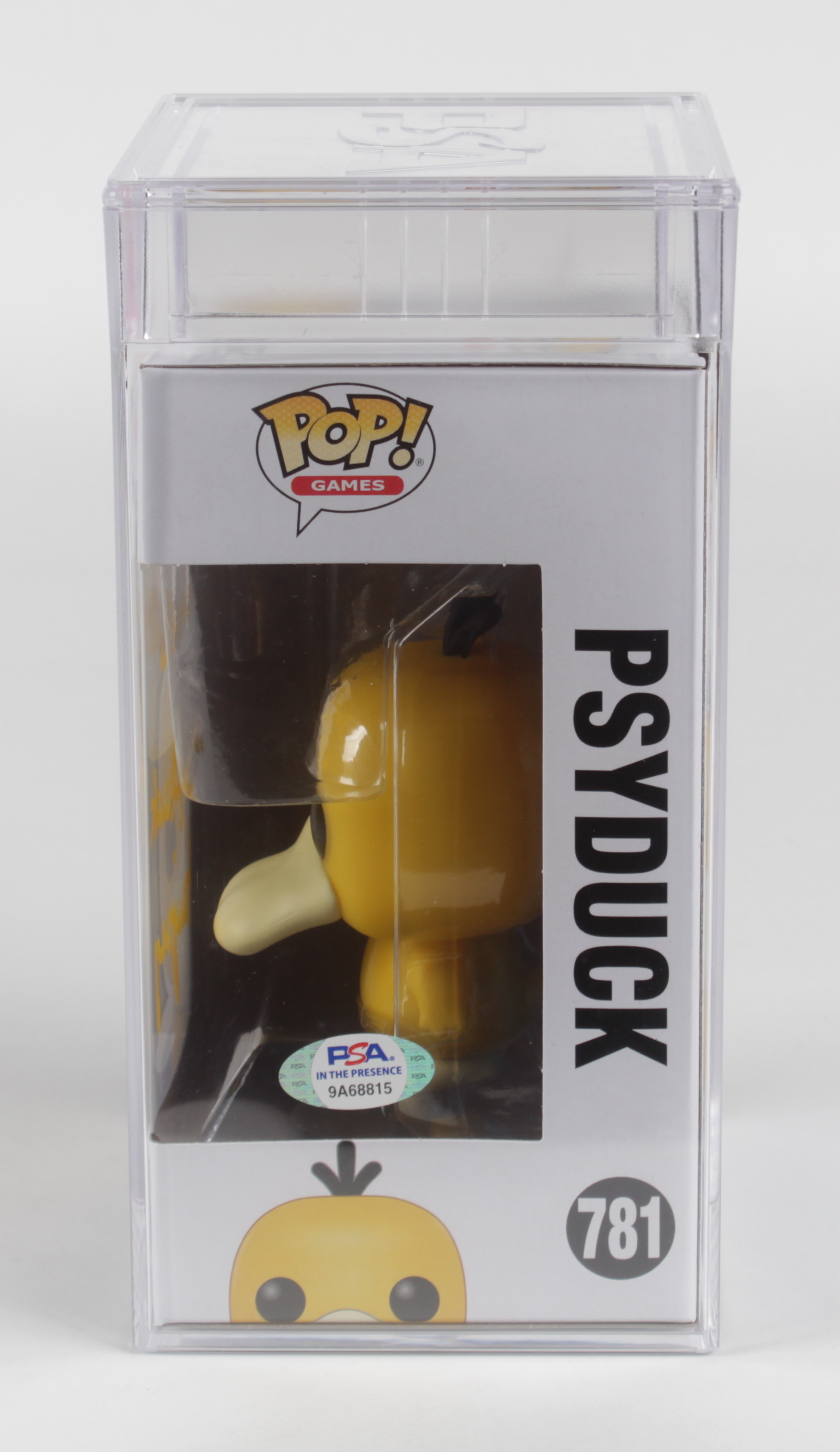 Michael Haigney Signed "Pokemon" #781 Psyduck Funko Pop! Vinyl Figure Inscribed "Psyduck" (PSA) at PristineAuction.com Michael Haigney Signed "Pokemon" #781 Psyduck Funko Pop! Vinyl Figure Inscribed "Psyduck" (PSA) at PristineAuction.com