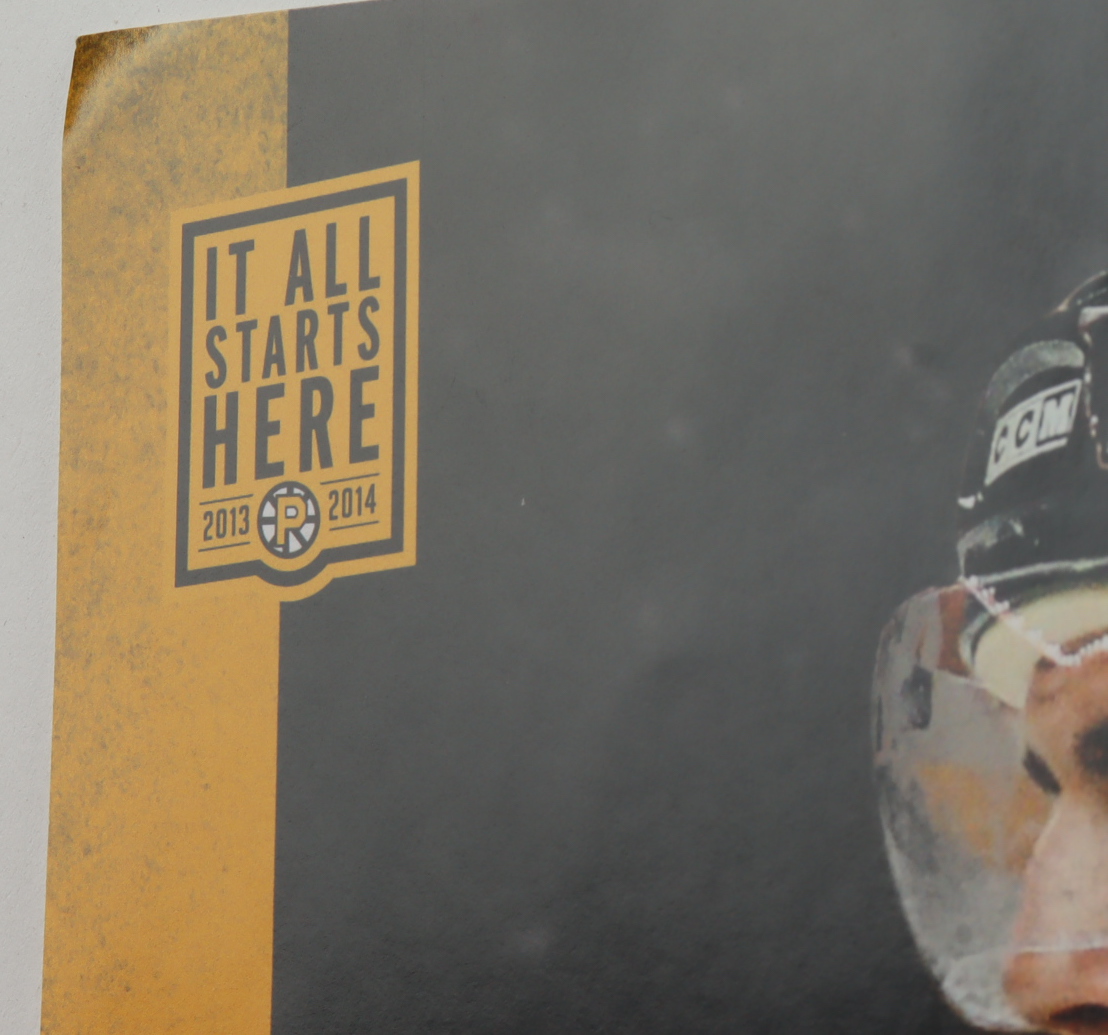 Patrice Bergeron Signed Bruins 11x17 Promotional Poster (Bergeron COA) at PristineAuction.com Patrice Bergeron Signed Bruins 11x17 Promotional Poster (Bergeron COA) at PristineAuction.com