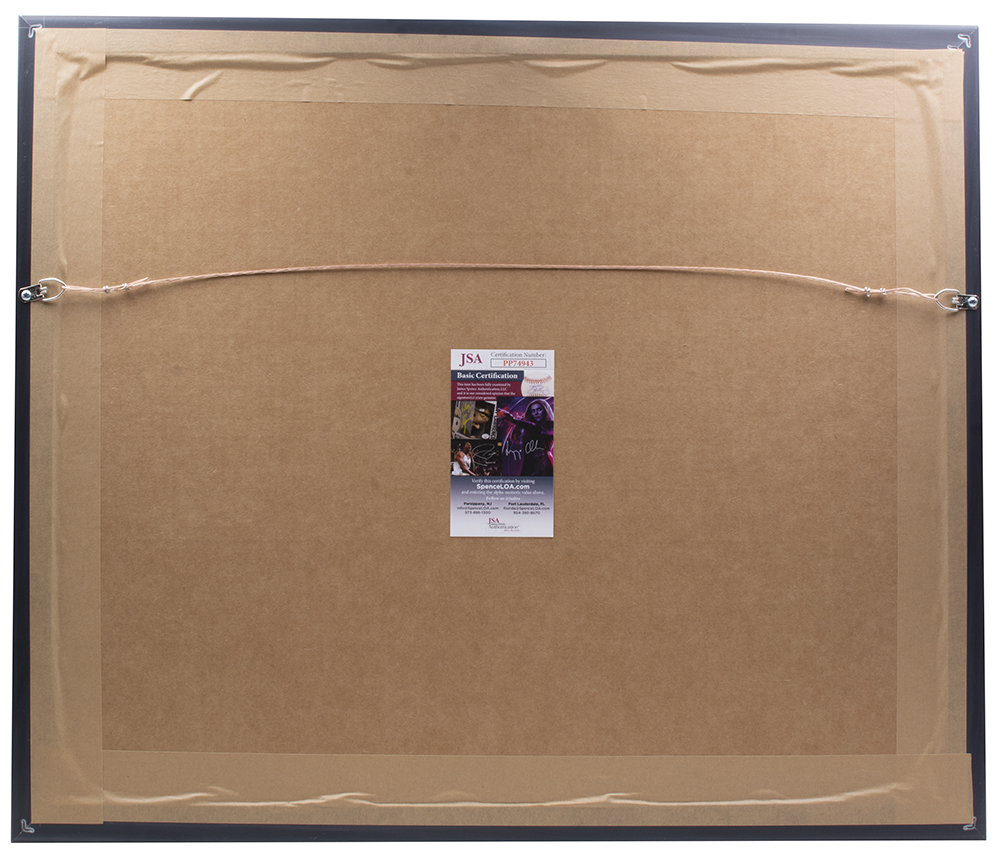 Larry Bird Signed Celtics Custom Framed Photo Display (JSA & Bird) at PristineAuction.com Larry Bird Signed Celtics Custom Framed Photo Display (JSA & Bird) at PristineAuction.com