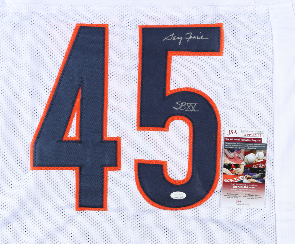 Gary Fencik Signed Jersey Inscribed "SBXX" (JSA) at PristineAuction.com Gary Fencik Signed Jersey Inscribed "SBXX" (JSA) at PristineAuction.com