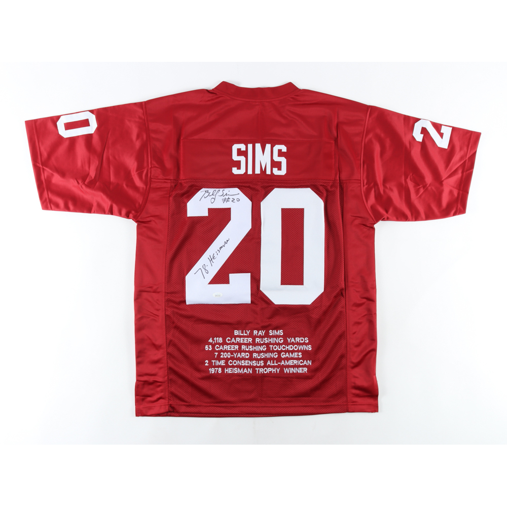 billy-sims-signed-career-highlight-stat-jersey-inscribed-78-heisman