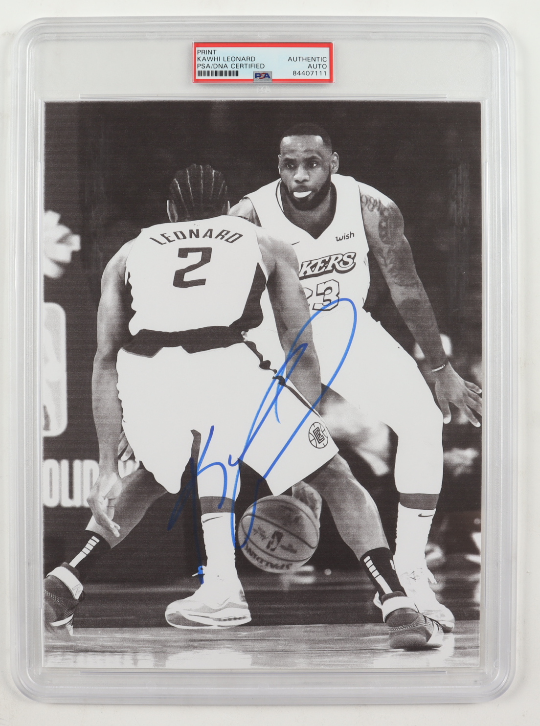 Kawhi Leonard Signed 8x10 Print (PSA Encapsulated) at PristineAuction.com Kawhi Leonard Signed 8x10 Print (PSA Encapsulated) at PristineAuction.com
