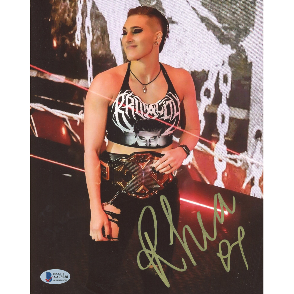 Rhea Ripley Signed 8x10 Photo (Beckett COA) | Pristine Auction