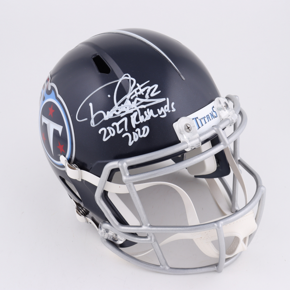 Derrick Henry Titans Autographed Speed Blue Mini Football Helmet