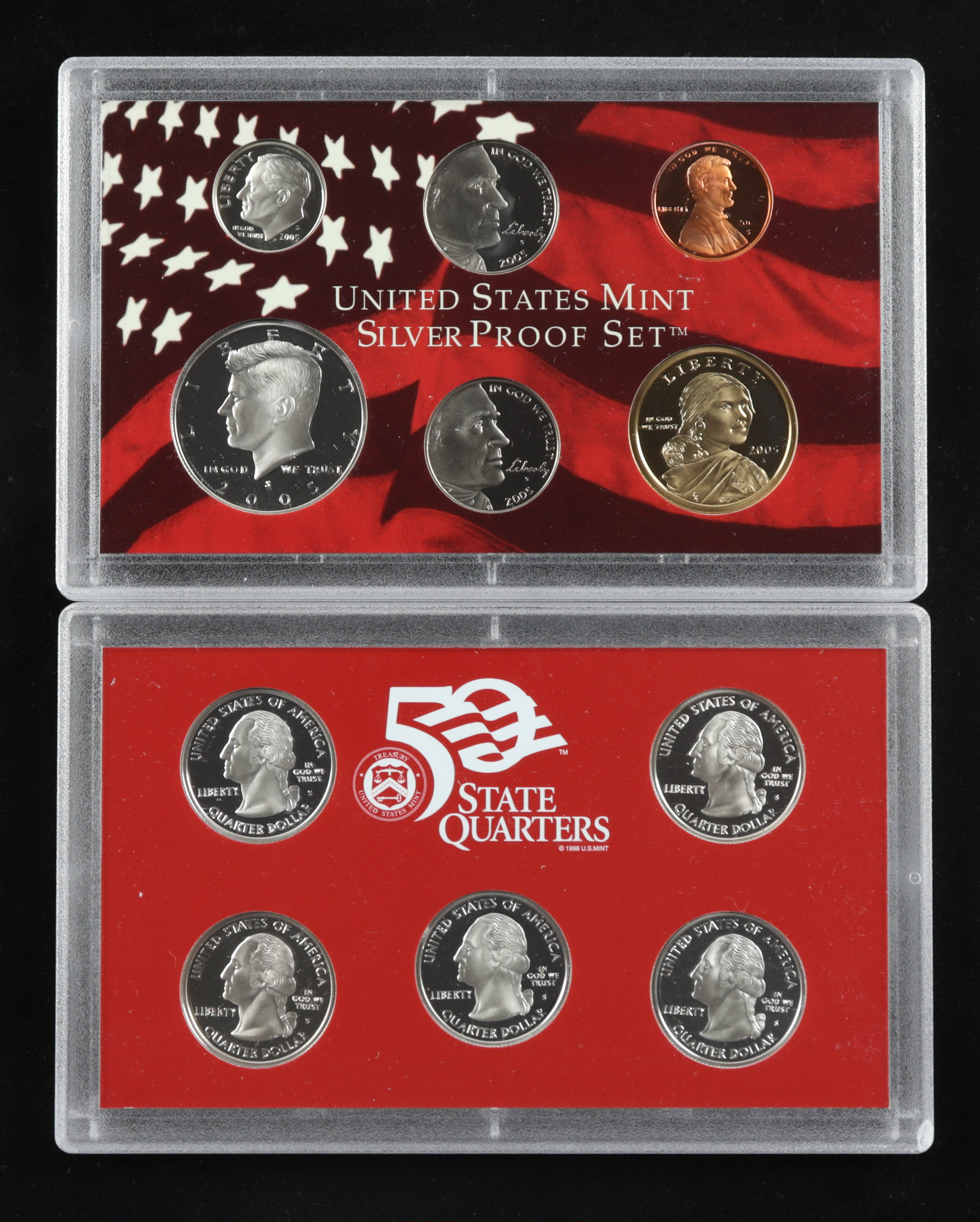 2005-S United States Mint Silver Proof Set with (11) Coins & Original ...
