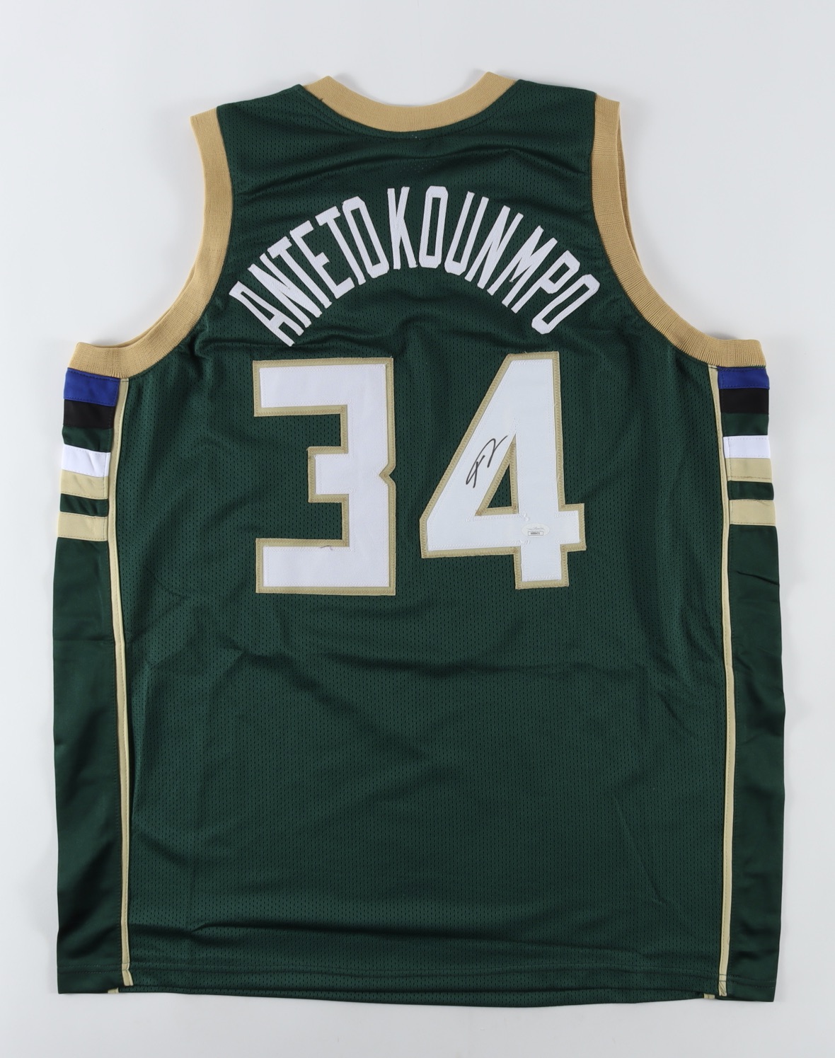 Giannis Antetokounmpo Signed Jersey (JSA COA) at PristineAuction.com Giannis Antetokounmpo Signed Jersey (JSA COA) at PristineAuction.com