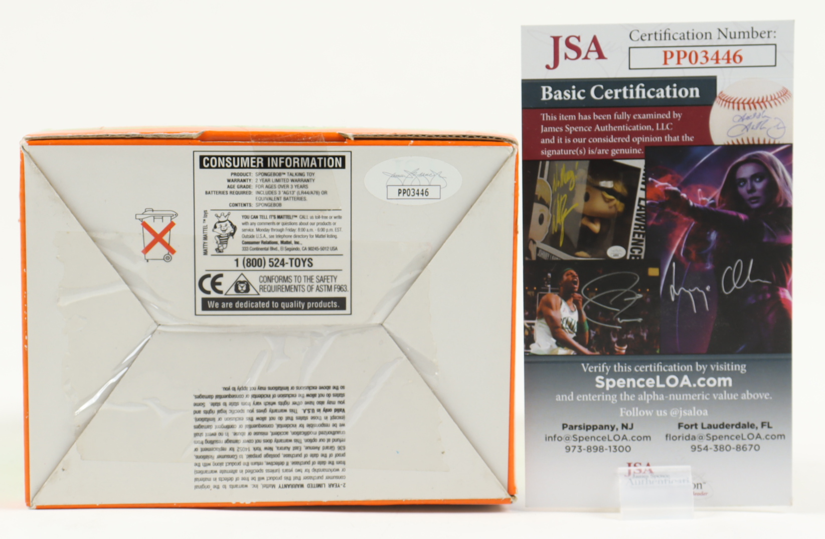 Tom Kenny, Bill Fagerbakke & Carolyn Lawrence Signed "Spongebob Squarepants" Talking Spongebob Figure With Multiple Inscriptions (JSA COA) at PristineAuction.com Tom Kenny, Bill Fagerbakke & Carolyn Lawrence Signed "Spongebob Squarepants" Talking Spongebob Figure With Multiple Inscriptions (JSA COA) at PristineAuction.com