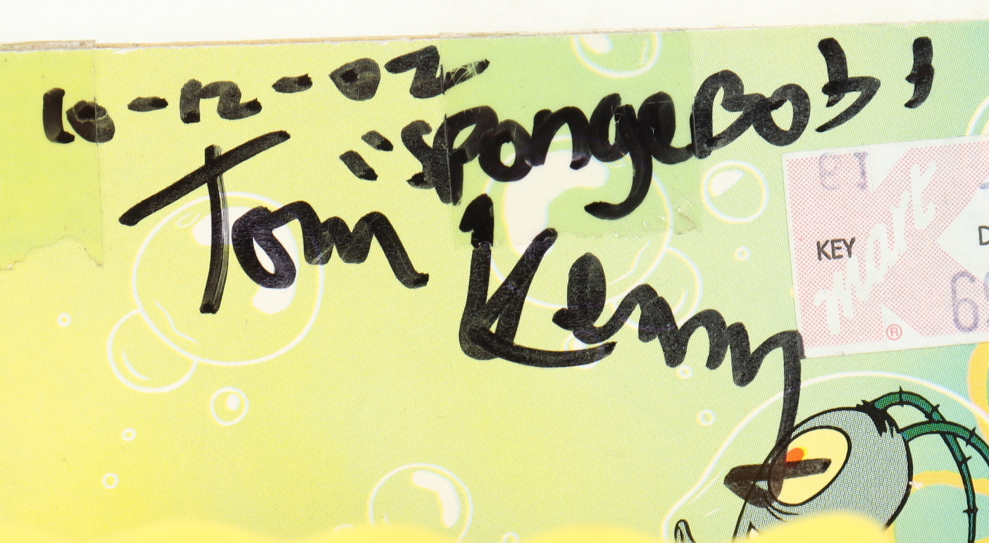 Tom Kenny, Bill Fagerbakke & Carolyn Lawrence Signed "Spongebob Squarepants" Talking Spongebob Figure With Multiple Inscriptions (JSA COA) at PristineAuction.com Tom Kenny, Bill Fagerbakke & Carolyn Lawrence Signed "Spongebob Squarepants" Talking Spongebob Figure With Multiple Inscriptions (JSA COA) at PristineAuction.com
