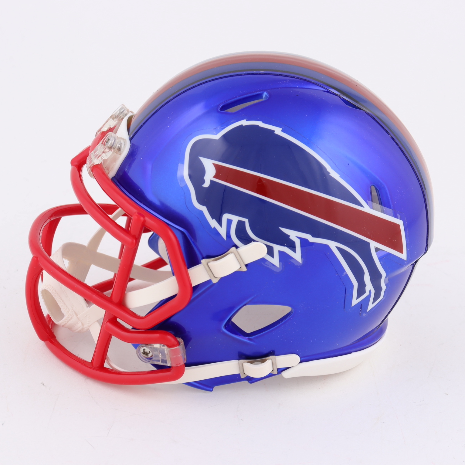 Stefon Diggs Signed Bills Flash Alternate Speed Mini Helmet (Beckett) at PristineAuction.com Stefon Diggs Signed Bills Flash Alternate Speed Mini Helmet (Beckett) at PristineAuction.com