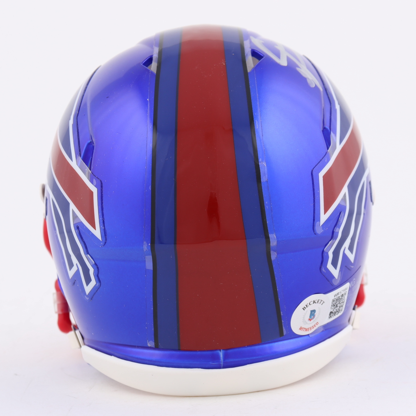 Stefon Diggs Signed Bills Flash Alternate Speed Mini Helmet (Beckett) at PristineAuction.com Stefon Diggs Signed Bills Flash Alternate Speed Mini Helmet (Beckett) at PristineAuction.com