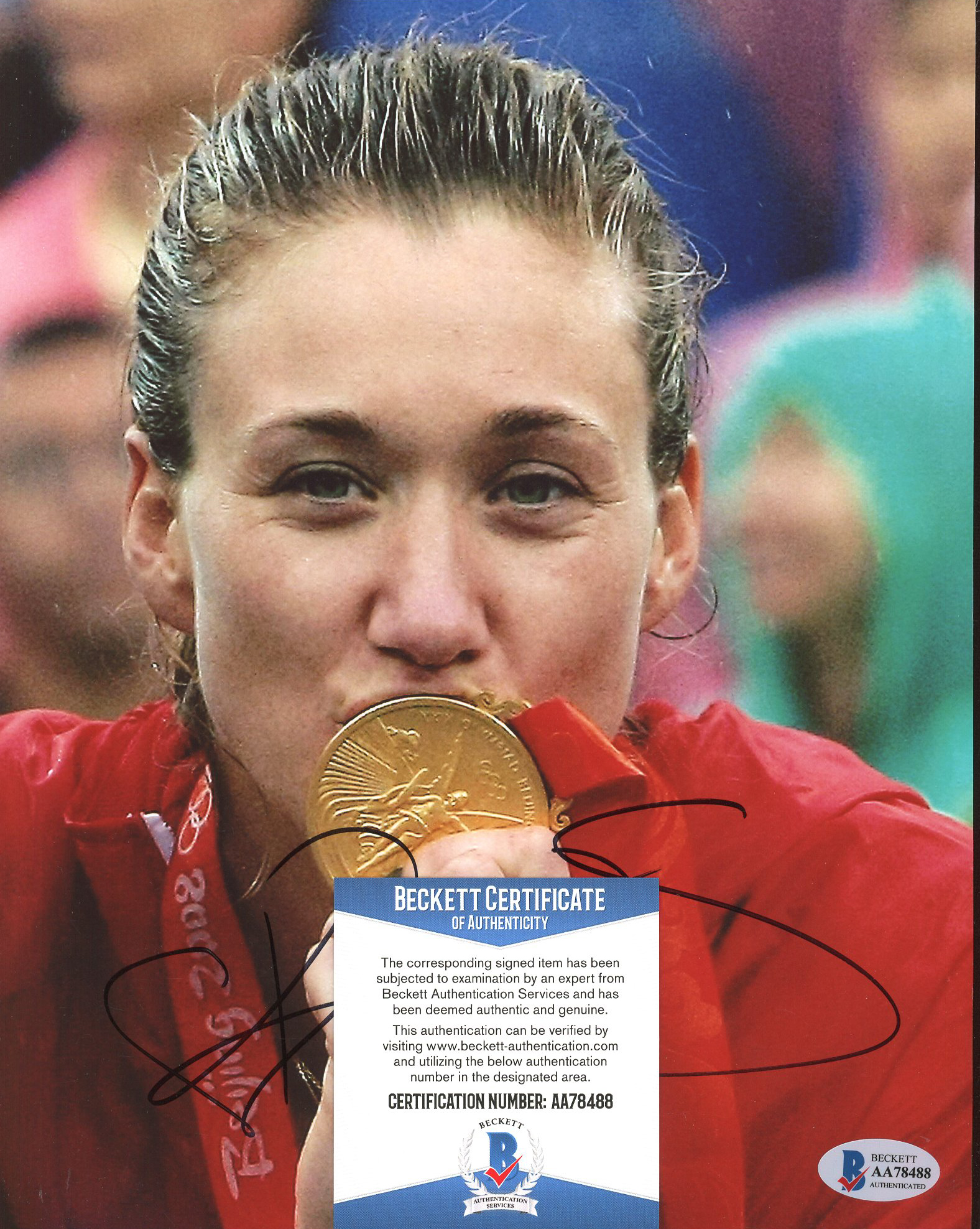 Kerri Walsh Jennings Signed Team USA 8x10 Photo (Beckett COA) at PristineAuction.com Kerri Walsh Jennings Signed Team USA 8x10 Photo (Beckett COA) at PristineAuction.com
