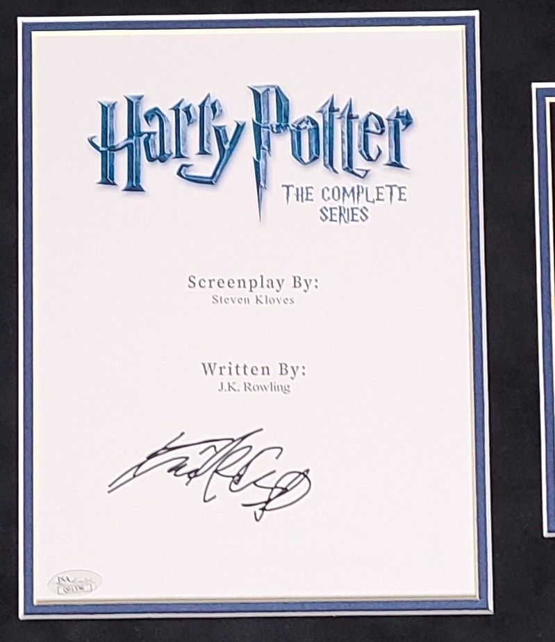Daniel Radcliffe Signed "Harry Potter: The Complete Series" 21x32 Custom Framed Movie Script Shadowbox Display (JSA COA) at PristineAuction.com Daniel Radcliffe Signed "Harry Potter: The Complete Series" 21x32 Custom Framed Movie Script Shadowbox Display (JSA COA) at PristineAuction.com
