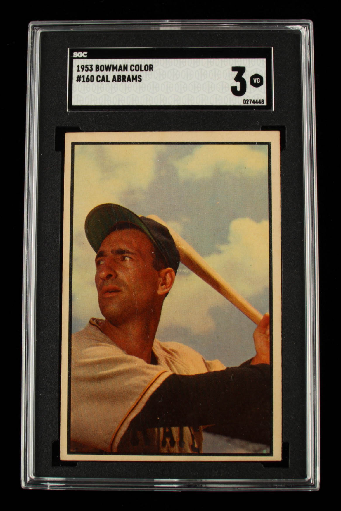 Cal Abrams 1953 Bowman Color #160 (SGC 3) at PristineAuction.com Cal Abrams 1953 Bowman Color #160 (SGC 3) at PristineAuction.com