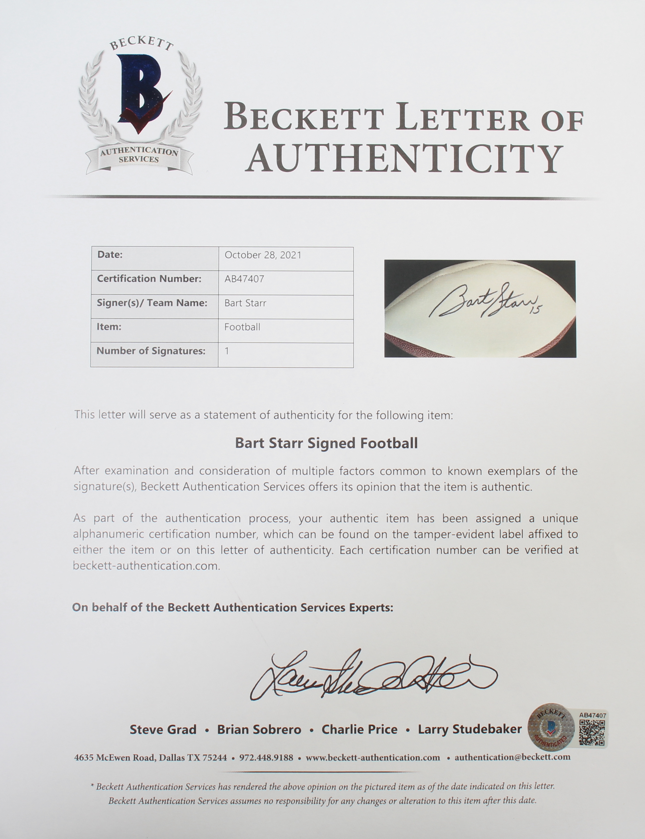 Bart Starr Signed Packers Logo Football with Display Case (Beckett LOA) at PristineAuction.com Bart Starr Signed Packers Logo Football with Display Case (Beckett LOA) at PristineAuction.com