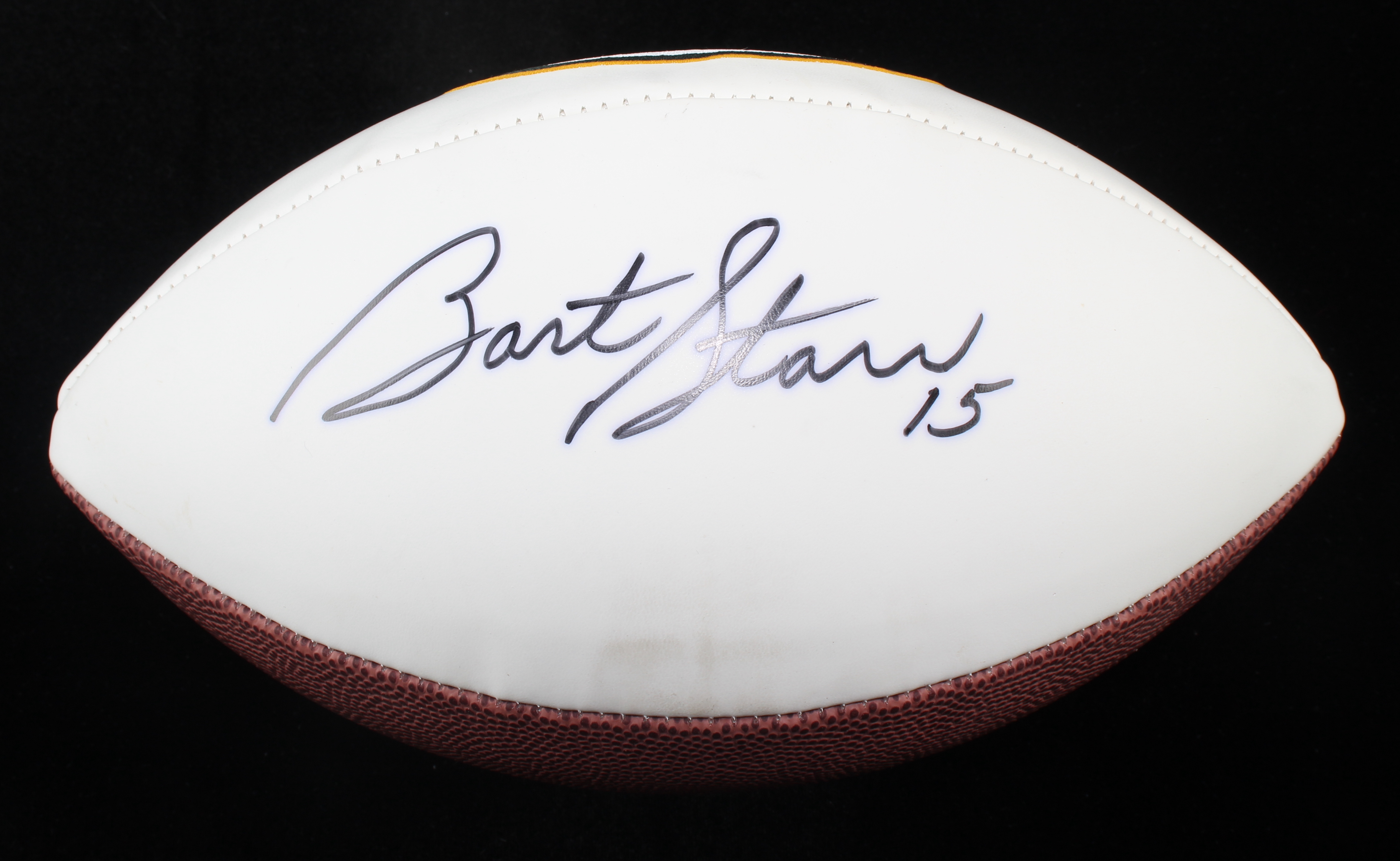 Bart Starr Signed Packers Logo Football with Display Case (Beckett LOA) at PristineAuction.com Bart Starr Signed Packers Logo Football with Display Case (Beckett LOA) at PristineAuction.com
