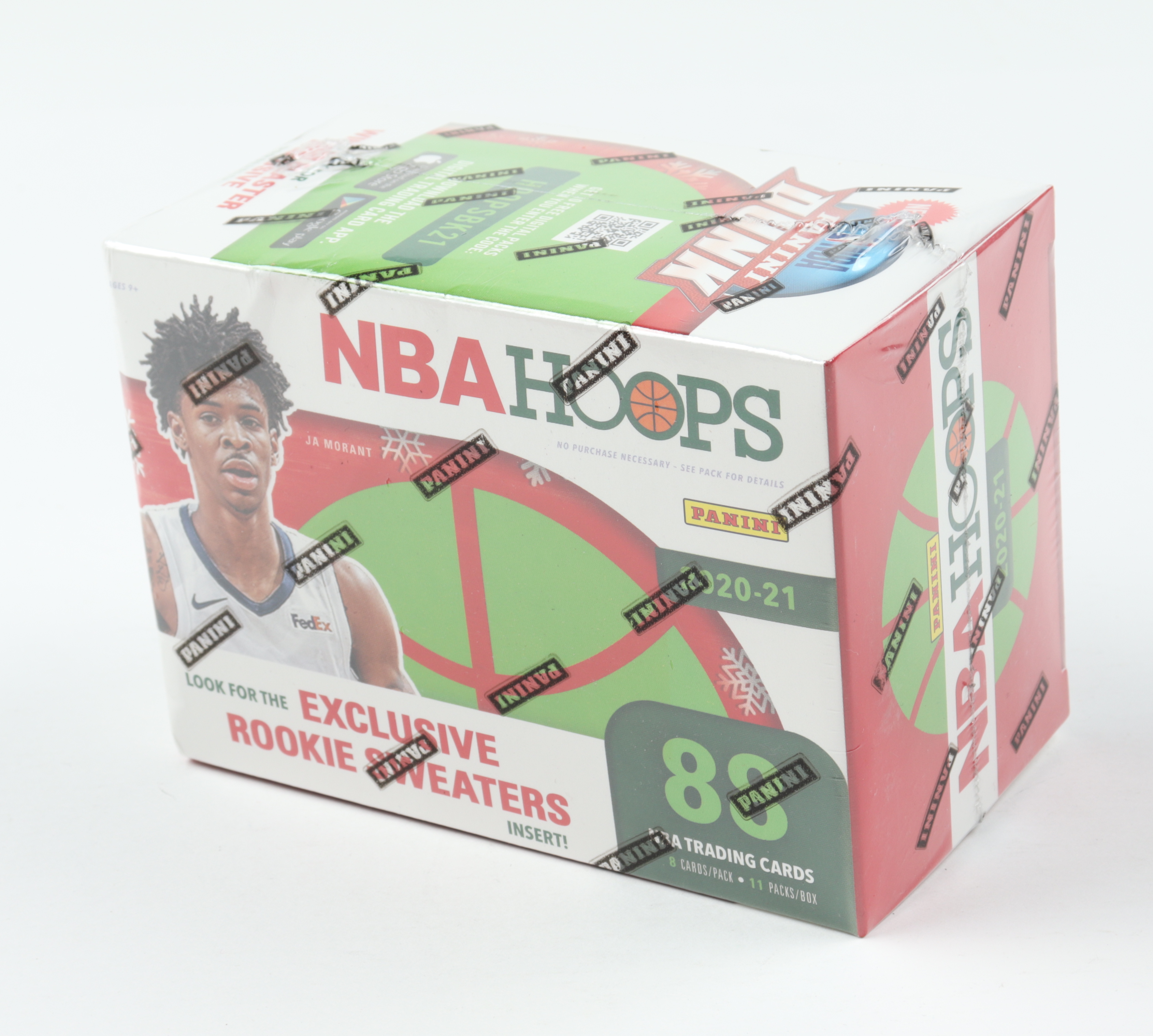 2020-21 Panini NBA Hoops Holiday Basketball Blaster Box with (11) Packs at PristineAuction.com 2020-21 Panini NBA Hoops Holiday Basketball Blaster Box with (11) Packs at PristineAuction.com