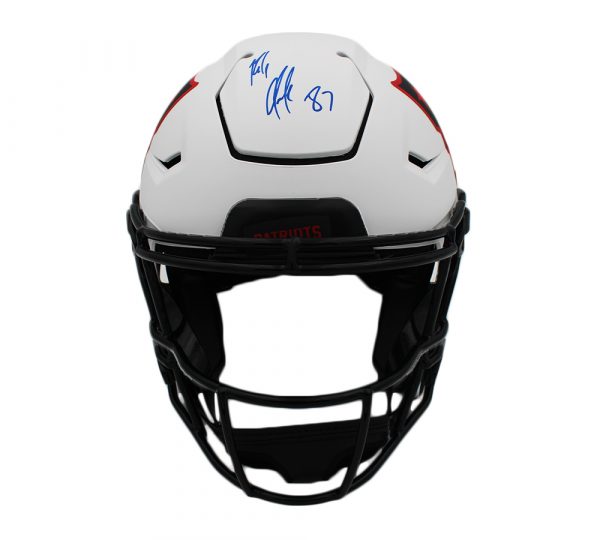Rob Gronkowski Signed Patriots Full-Size Authentic On-Field Lunar Eclipse Alternate SpeedFlex Helmet (Radtke COA) at PristineAuction.com Rob Gronkowski Signed Patriots Full-Size Authentic On-Field Lunar Eclipse Alternate SpeedFlex Helmet (Radtke COA) at PristineAuction.com