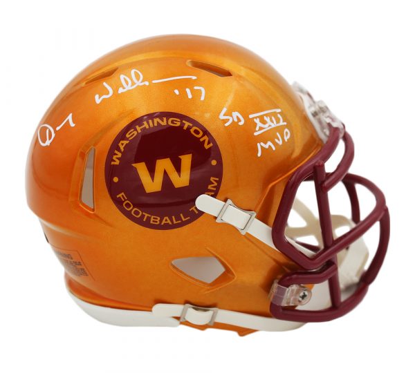 Doug Williams Signed Washington Flash Alternate Speed Mini Helmet Inscribed "SB XXII MVP" (Radtke) at PristineAuction.com Doug Williams Signed Washington Flash Alternate Speed Mini Helmet Inscribed "SB XXII MVP" (Radtke) at PristineAuction.com