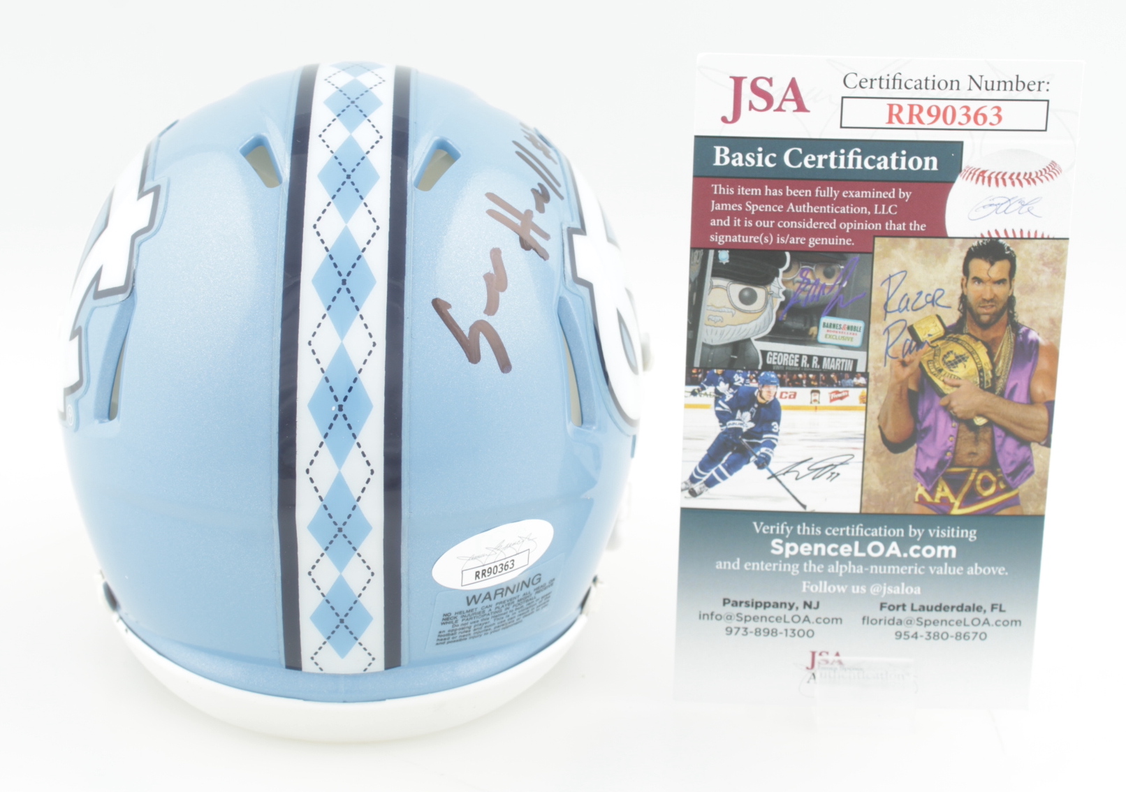 Sam Howell Signed North Carolina Tar Heels Speed Mini Helmet (JSA COA) at PristineAuction.com Sam Howell Signed North Carolina Tar Heels Speed Mini Helmet (JSA COA) at PristineAuction.com