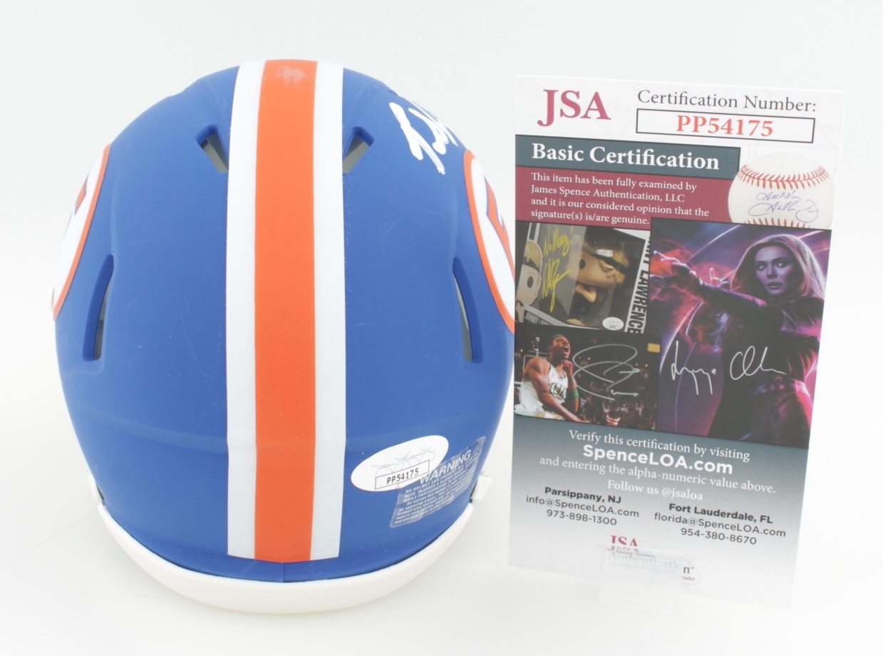 Tedarrell Slaton Signed Florida Gators Speed Mini Helmet (JSA COA) at PristineAuction.com Tedarrell Slaton Signed Florida Gators Speed Mini Helmet (JSA COA) at PristineAuction.com