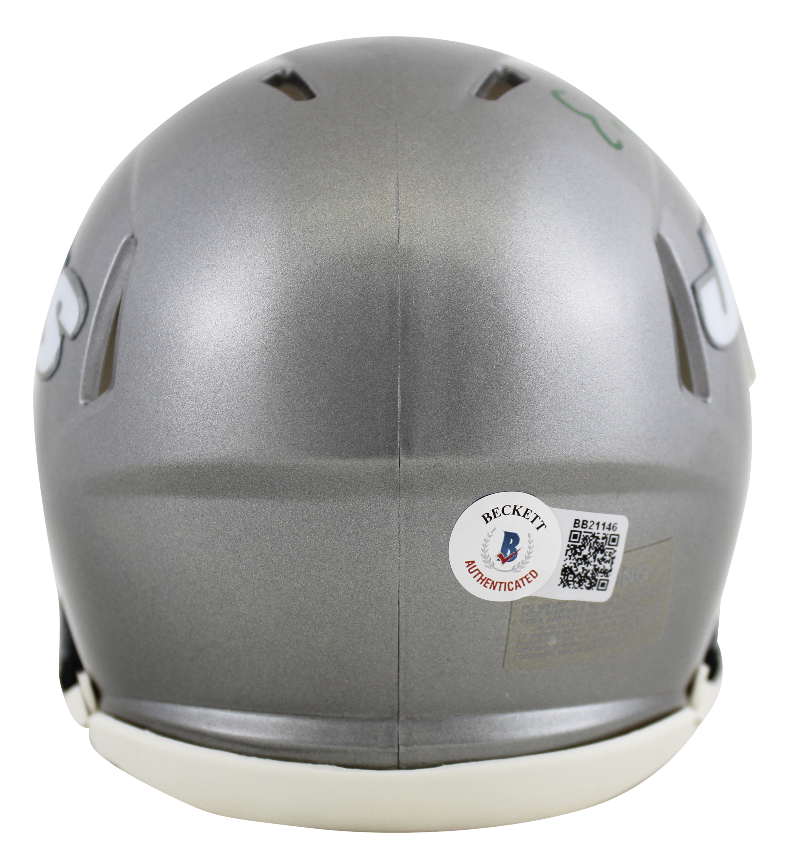 Elijah Moore Signed Jets Flash Alternate Speed Mini Helmet (Beckett) at PristineAuction.com Elijah Moore Signed Jets Flash Alternate Speed Mini Helmet (Beckett) at PristineAuction.com