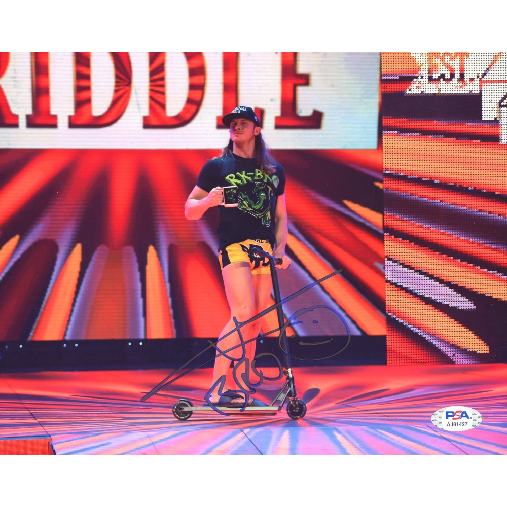 Matthew Riddle Wichita Matthew Riddle Signed WWE 8x10 Photo Inscribed