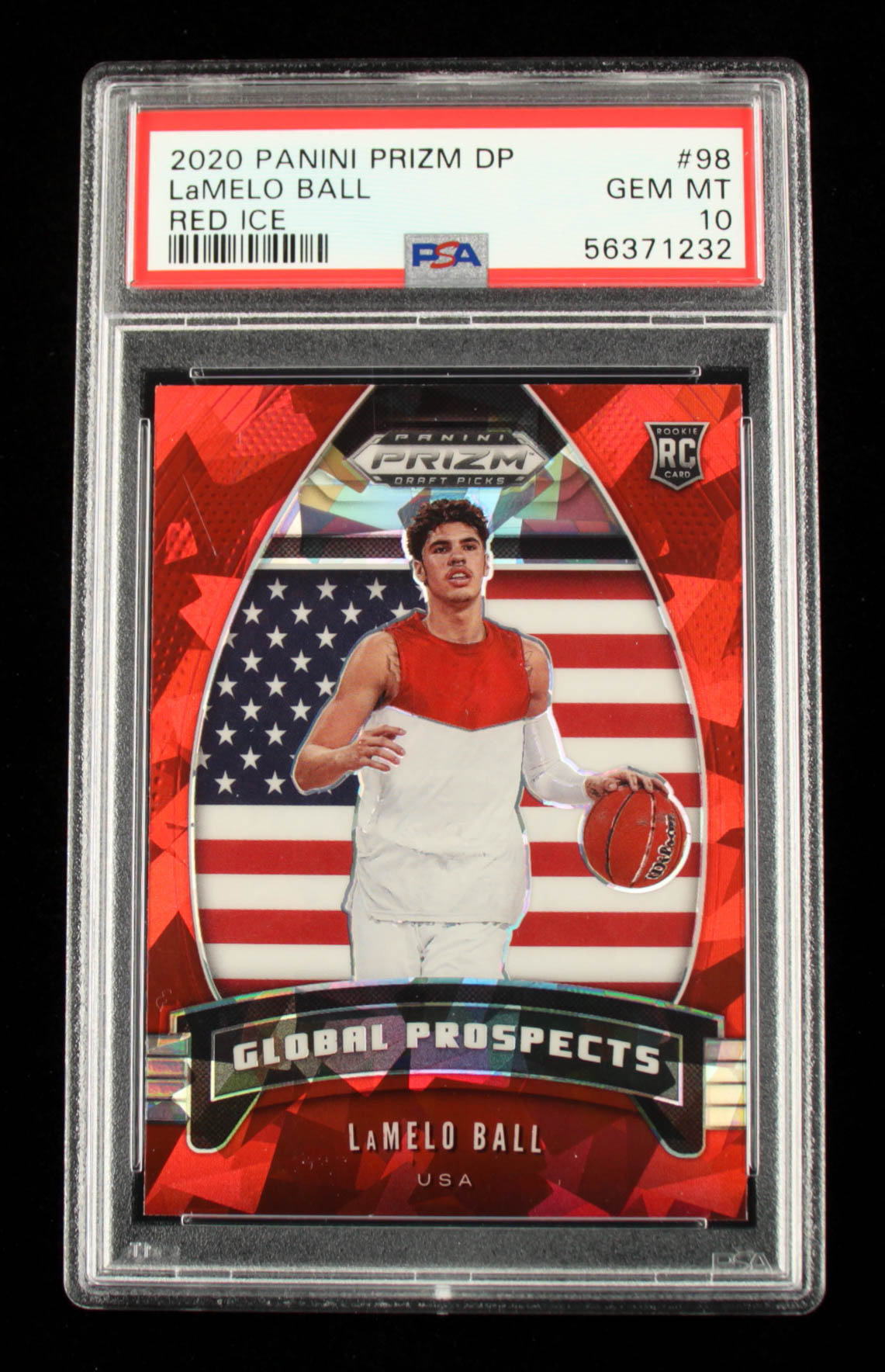 LaMelo Ball 2020-21 Panini Prizm Draft Picks Prizms Red Ice #98 GP (PSA 10) at PristineAuction.com LaMelo Ball 2020-21 Panini Prizm Draft Picks Prizms Red Ice #98 GP (PSA 10) at PristineAuction.com