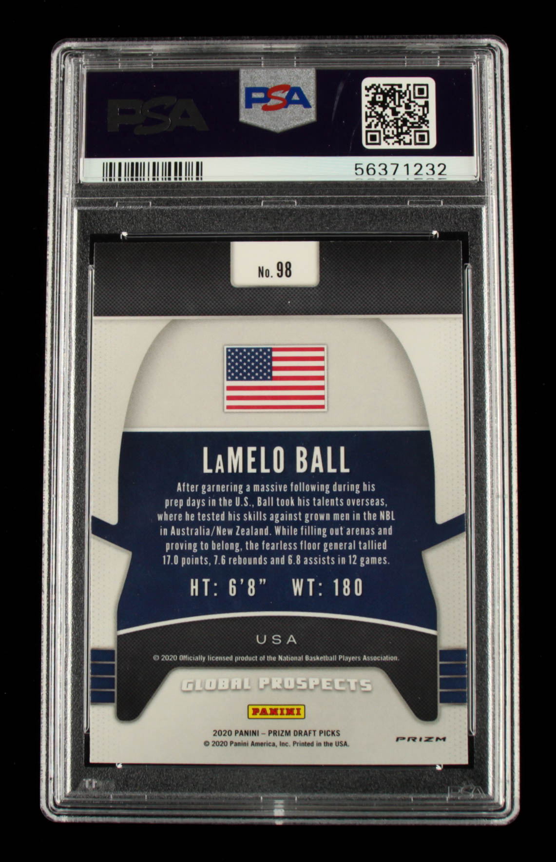 LaMelo Ball 2020-21 Panini Prizm Draft Picks Prizms Red Ice #98 GP (PSA 10) at PristineAuction.com LaMelo Ball 2020-21 Panini Prizm Draft Picks Prizms Red Ice #98 GP (PSA 10) at PristineAuction.com